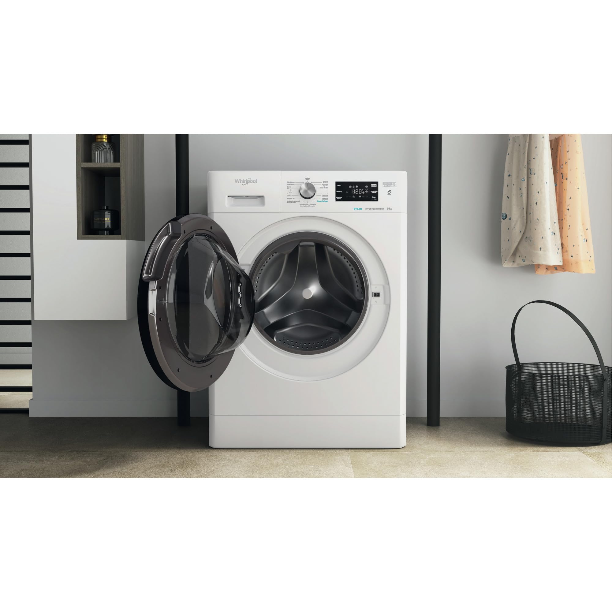 Whirlpool - Lavadora de libre instalación FFB 9469 BV SPT