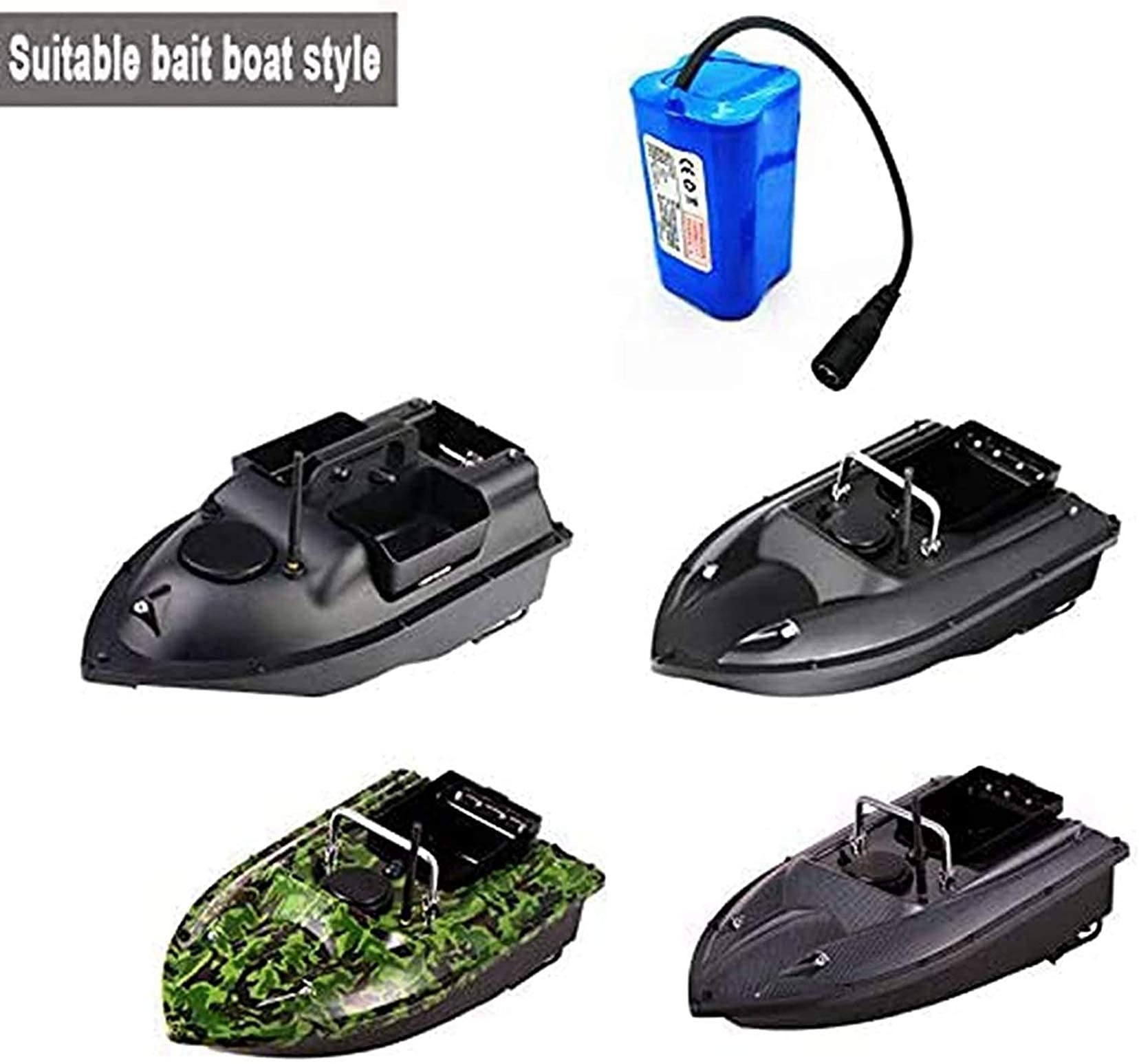 Batería de litio de gran capacidad de 7,4 V y 12 000 mAh para barcos de cebo con sonda RC. Repuestos para barcos de cebo de juguete, compatibles con diversos barcos de cebo. Control práctico.