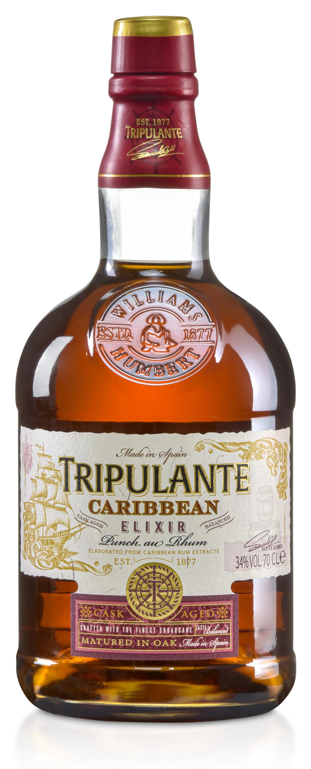 Ron Tripulante 70 cl (Caja de 3 Botellas de 70 cl)