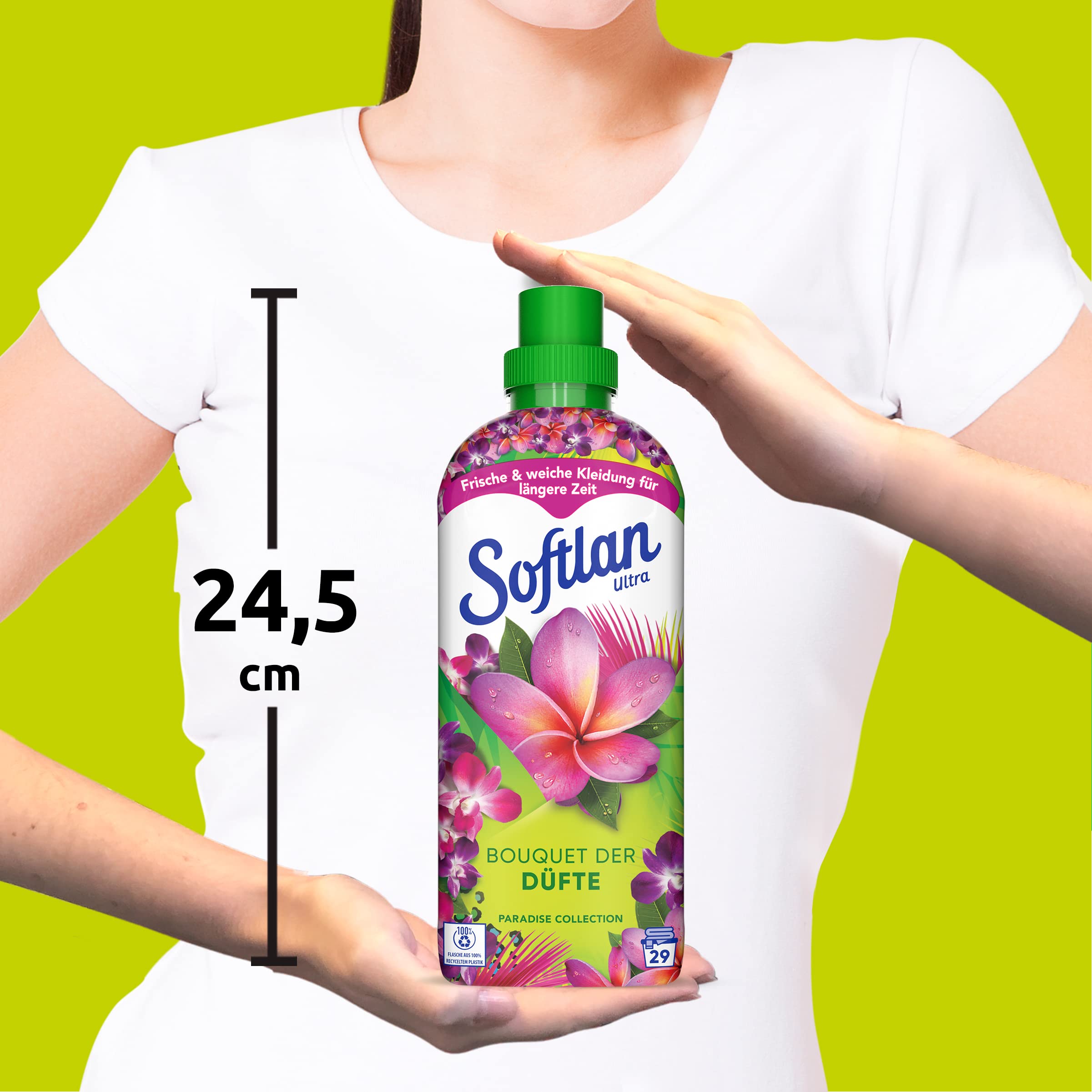 Softlan Suavizante Bouquet de fragancias Paradise Collection 12 x 650 ml – Lavado suave y fresco de larga duración