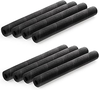 Okllen 8 Pcs Pipe Insulation Foam Tube, 15.7 Inches Black Pool Noodles Foam Pipe Covers, Roll Bar Padding for Outdoor Indoor Swimming Pool Handle Water Pipe Pipeline