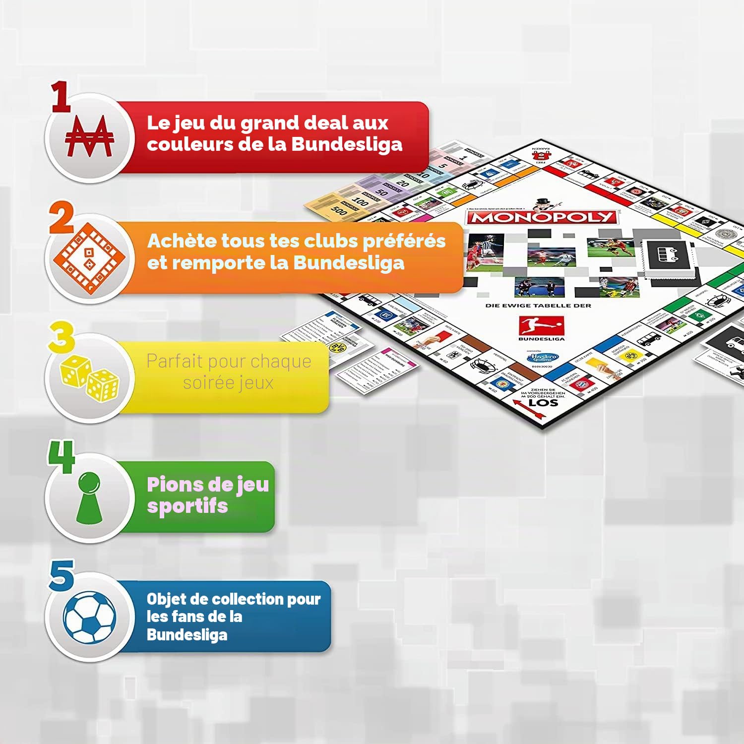 Monopoly Bundesliga Edition Bundesliga Article de Supporter de 8 Ans en Allemand