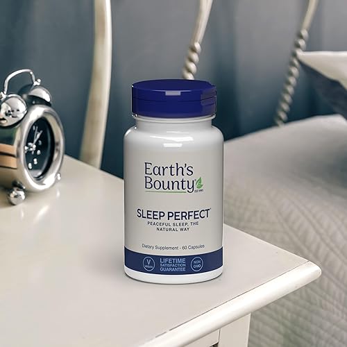Miniatura 7 de Earth's Bounty Sleep Perfect - Ayuda natural para dormir - Hecho con extractos de hierbas y L-teanina - Sin aturdimiento - 60 unidades