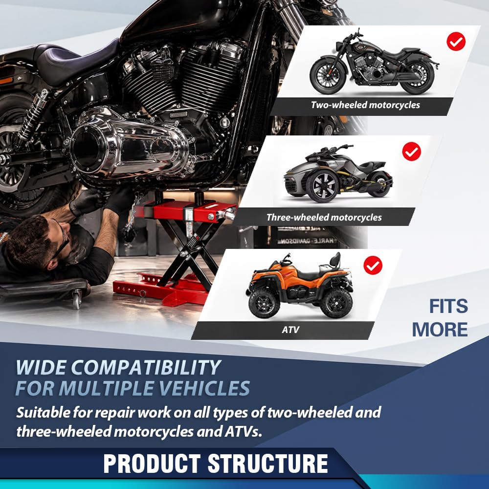 PIT66 Moto Lift Fit Street Bikes/Cruiser Bikes/Moto Touring