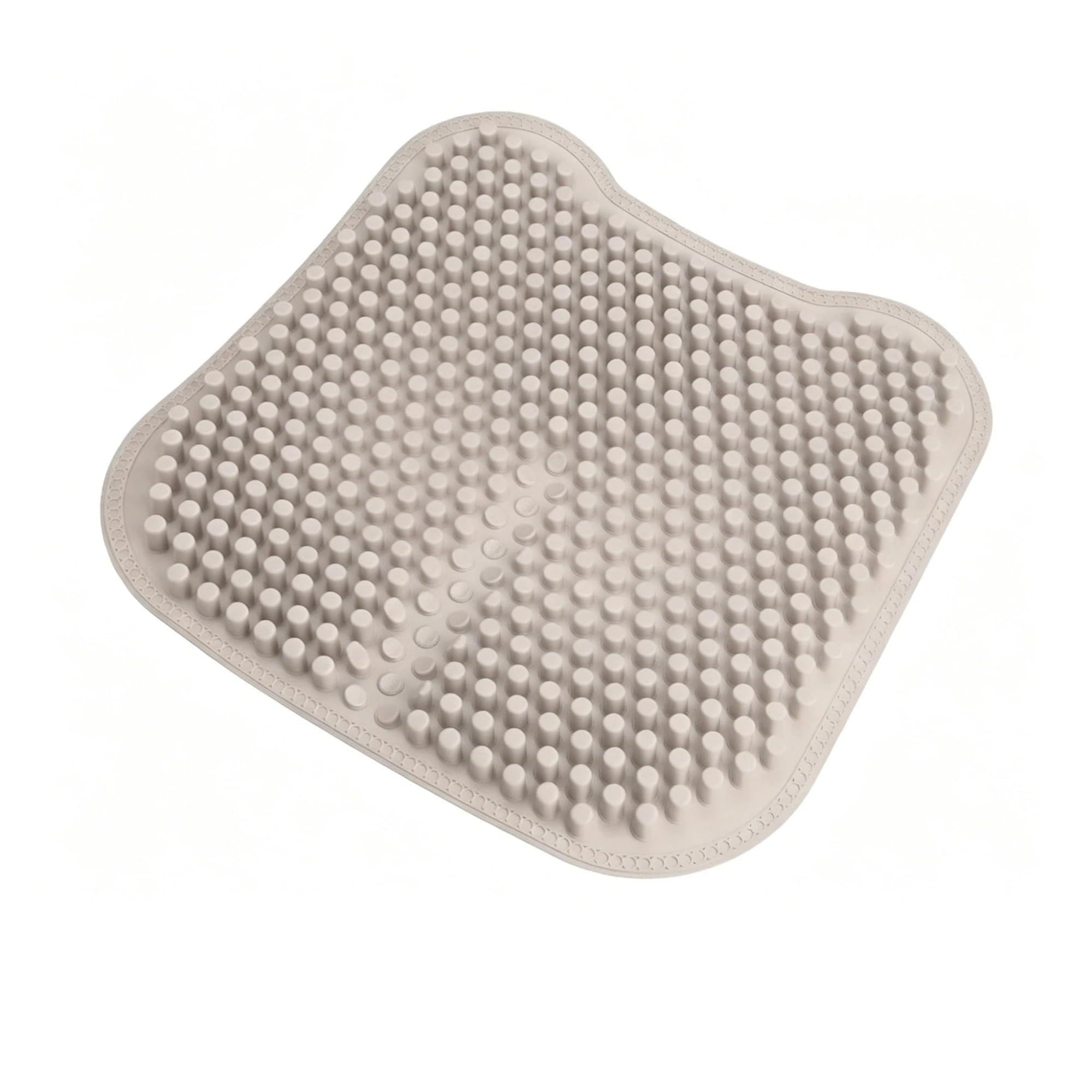 Hviyroi car seat cushion Cool Breathable Silicone Car Seat Cover Cushion Lumbar Back Support(Seat cushion-Beige)