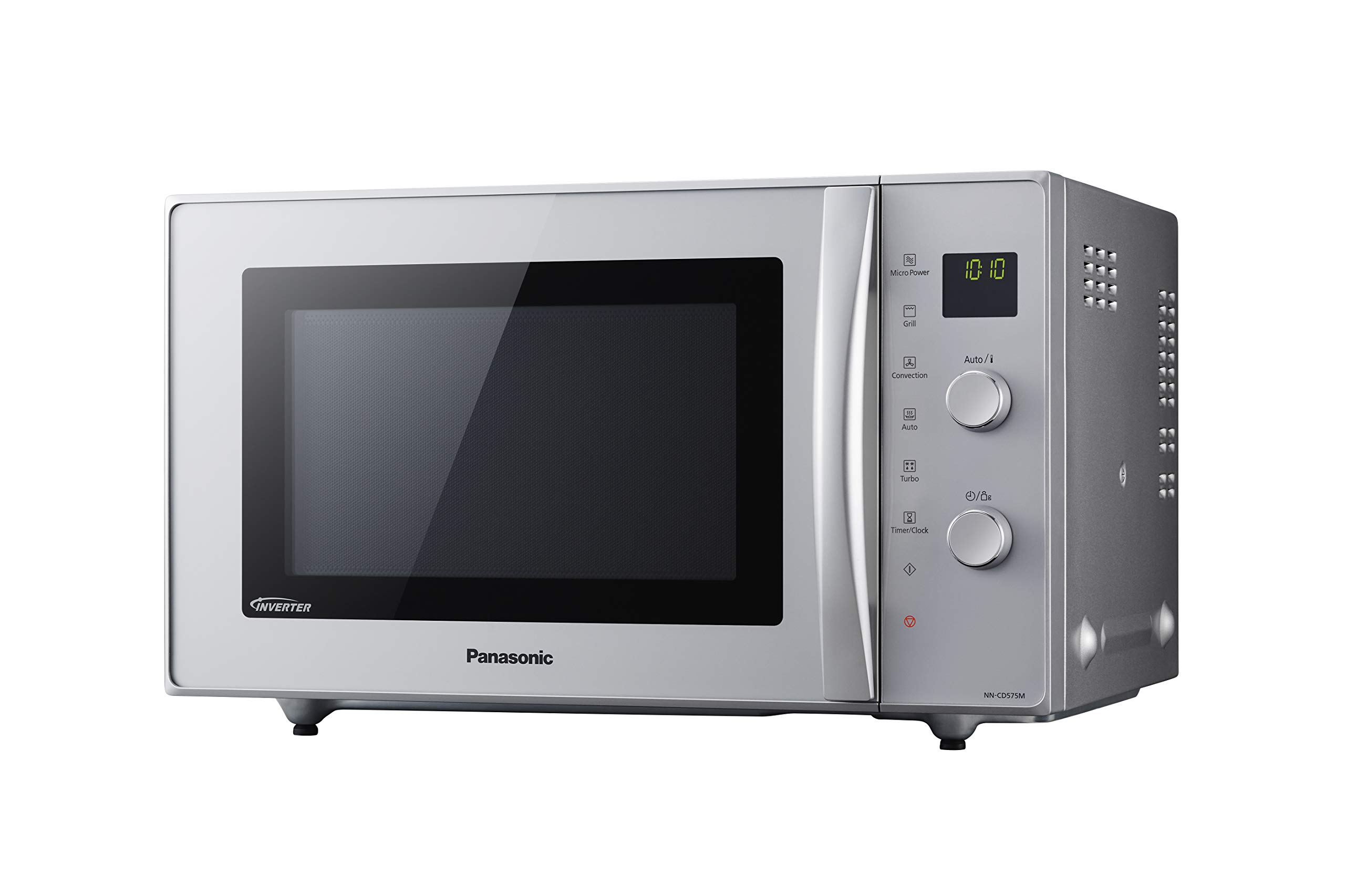 Panasonic NN-CD575MEPG | Four 3 En 1 Combiné, 27L, Inverter, Chaleur Tournante Ã€ 100-220°C, Gril Quartz 1300W, Micro-ondes 1000 W, Plat Crispy, Plateau Tournant 34 Cm, Argent â€“ Version FR