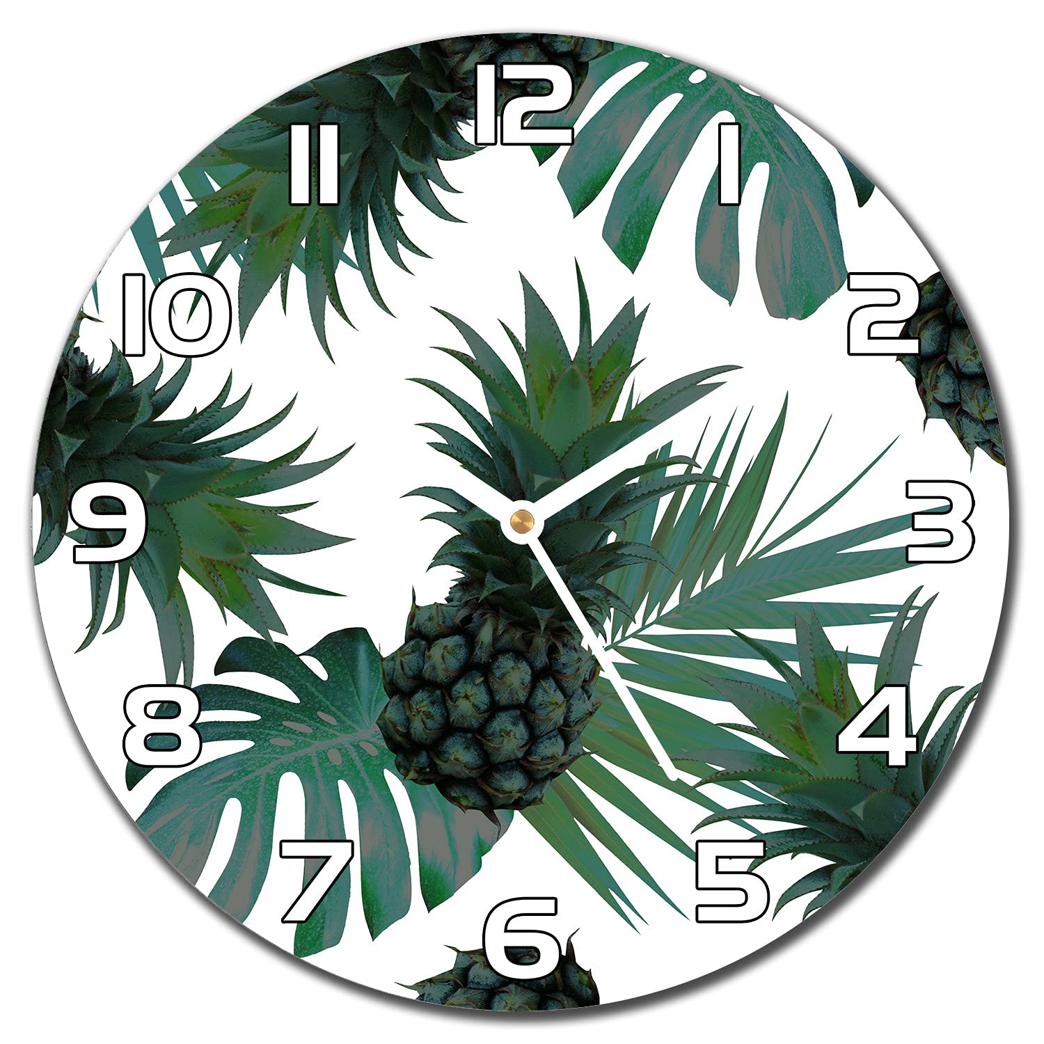 Horloge en verre lisible et robuste 30 cm pour embellir vos murs ternes