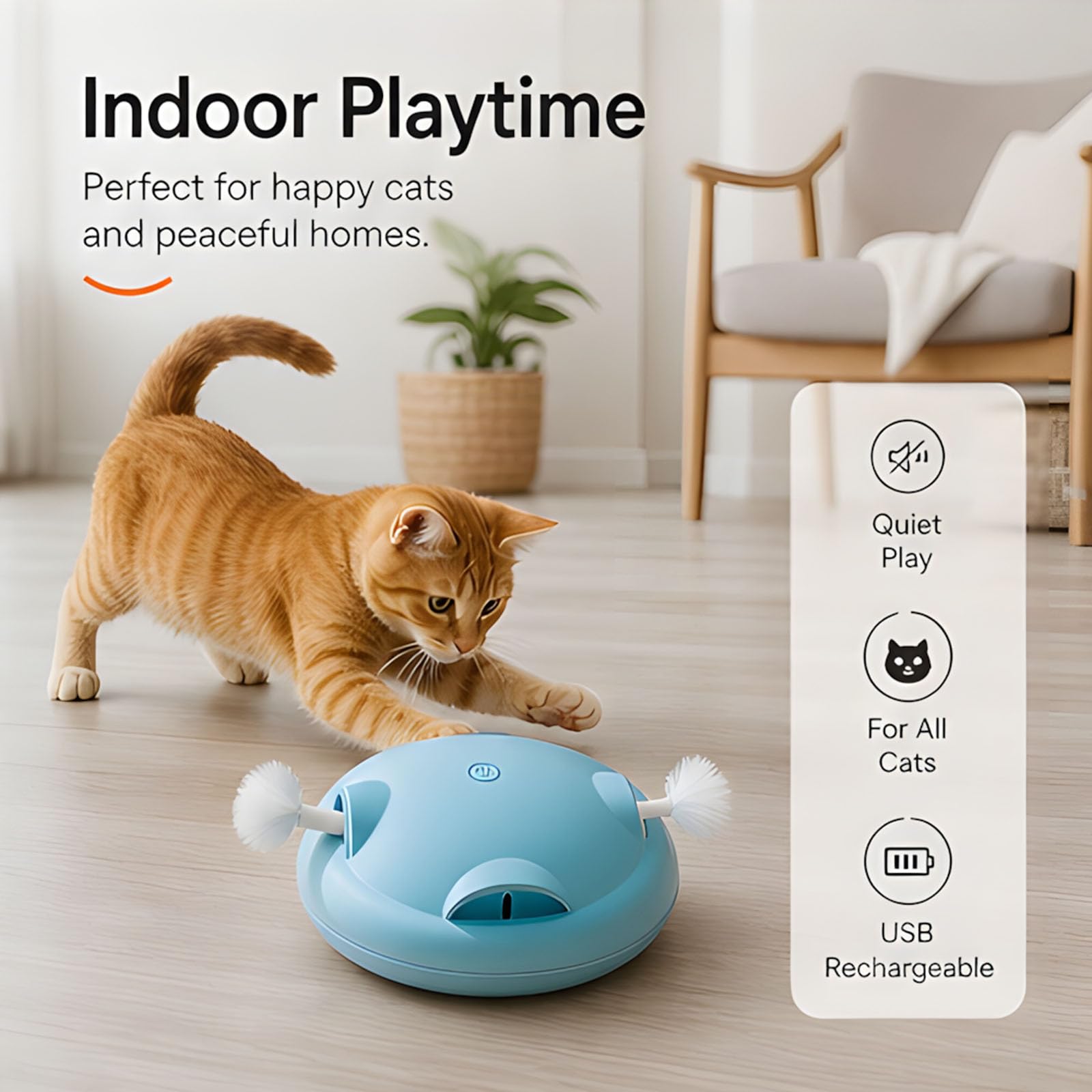 Multifunzionale Interattivo Gattino Giocattolo Divertente Gattino Giocattolo Indossare Giradischi Interattivo Teaser Stick Forniture Per Animali Domestici Motion Capturer