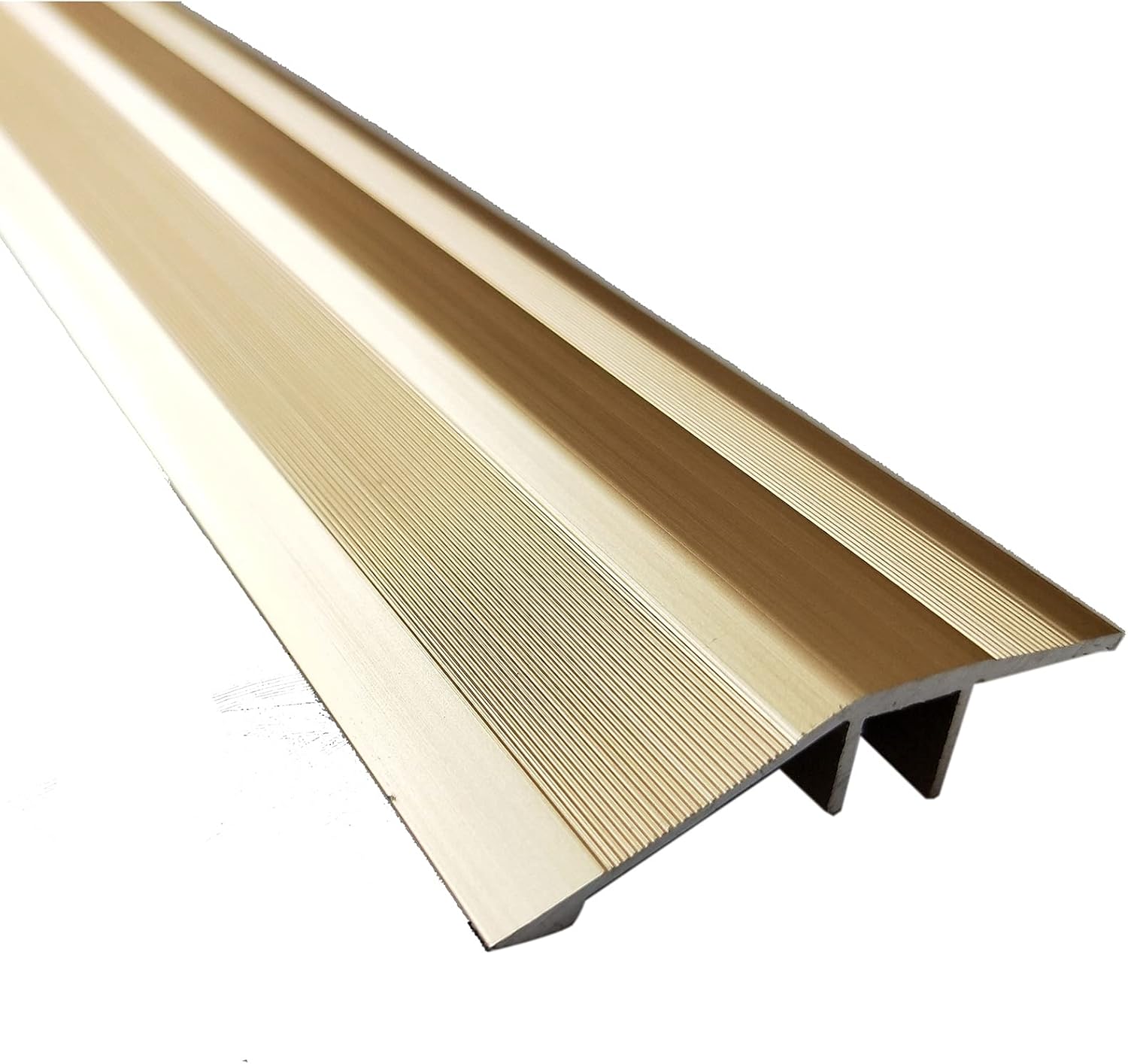 Metal Floor Transition Strip,Adhesive Floor Reducer Flute,Carpet to