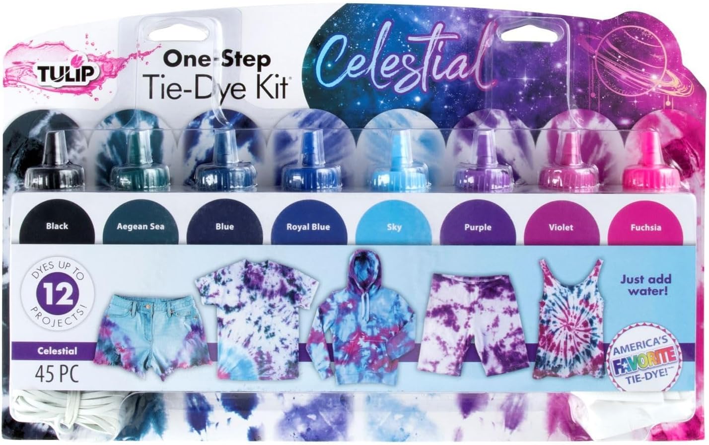 Tulip One-Step Tie-Dye Kit Tulip One Step Tie Dye Kit 8 Celestial