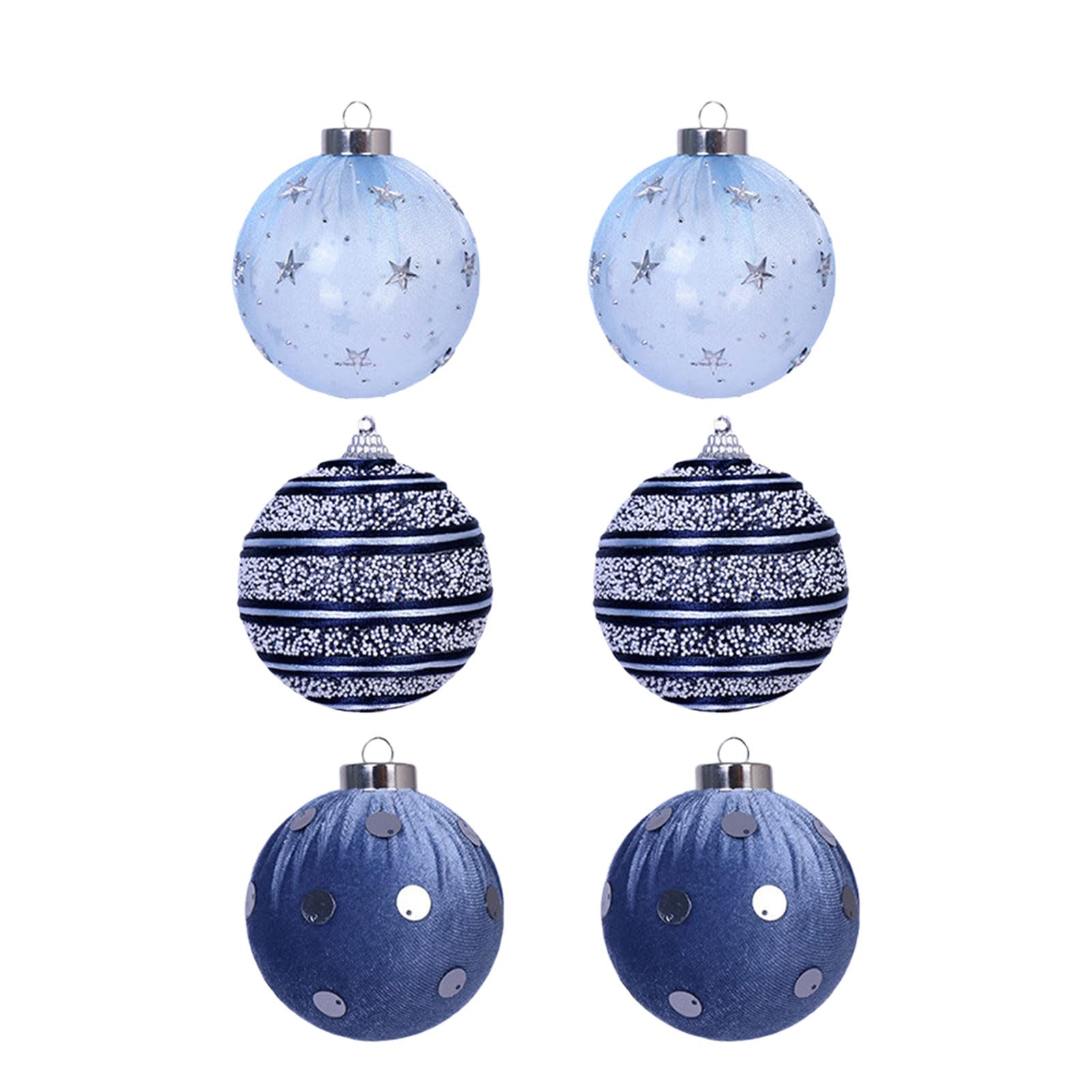 carotoe Festival Plush Ball Decorations 8cm Colorful Spots Christmas Tree Ornaments Easy Hanging Decorative Designs Spheres Christmas Tree Plush Ornaments with Dots