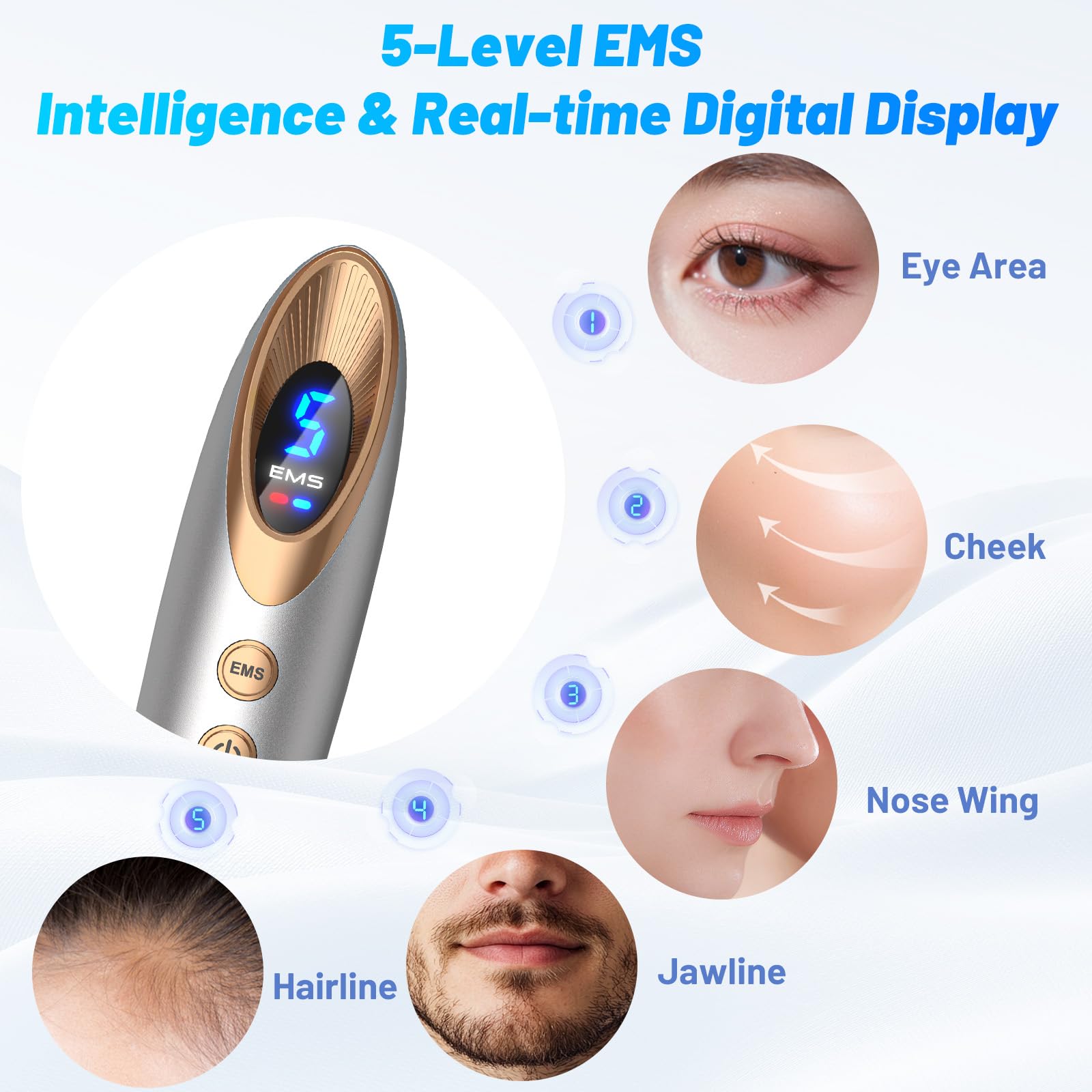 Microneedling Stamp Bio 6 – Derma Stamp Professionale 4 in 1 con Microneedling, EMS, Terapia Luce Rossa/Blu, Massaggio Vibrante– Ringiovanimento Viso, Anti-Età, Crescita Capelli