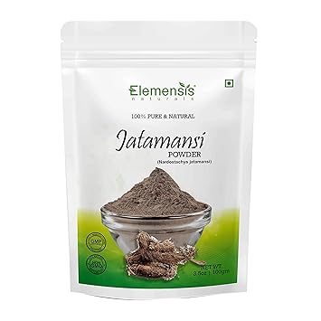 Elemensis Naturals Pure Jatamansi powder for hair growth, Eating, Sleep, and brain, for Hair treatment women & men, 100gm
