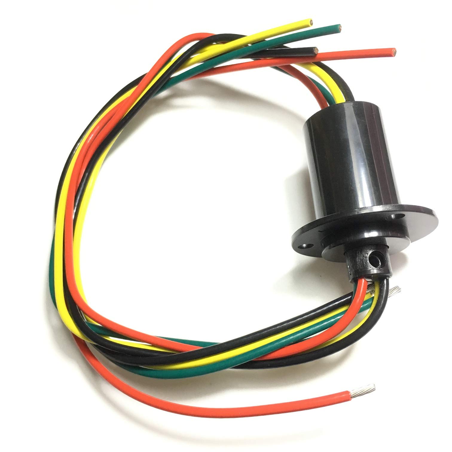 Taidacent 3-żyłowy, 4-żyłowy, 5 A, 10 A, 15 A, 30 A, elektryczny pierścień do kolektora obrotowego, 4 przewody 30A, średnica 31 mm