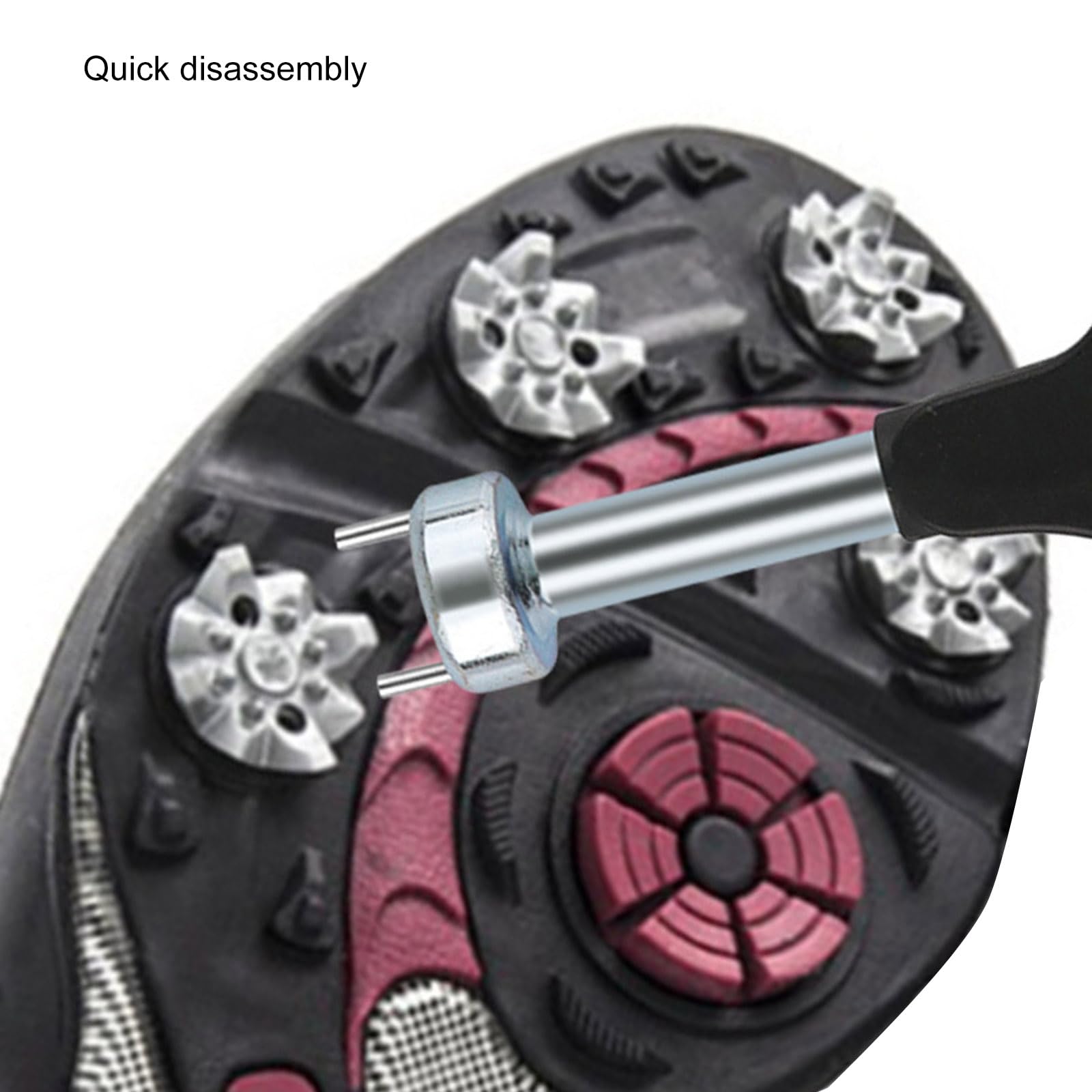 Llave de pinchos para zapatos de golf, removedor de picos de zapatos de dos pines, herramienta universal de repuesto para zapatos de golf, accesorio de herramienta de extracción de golf