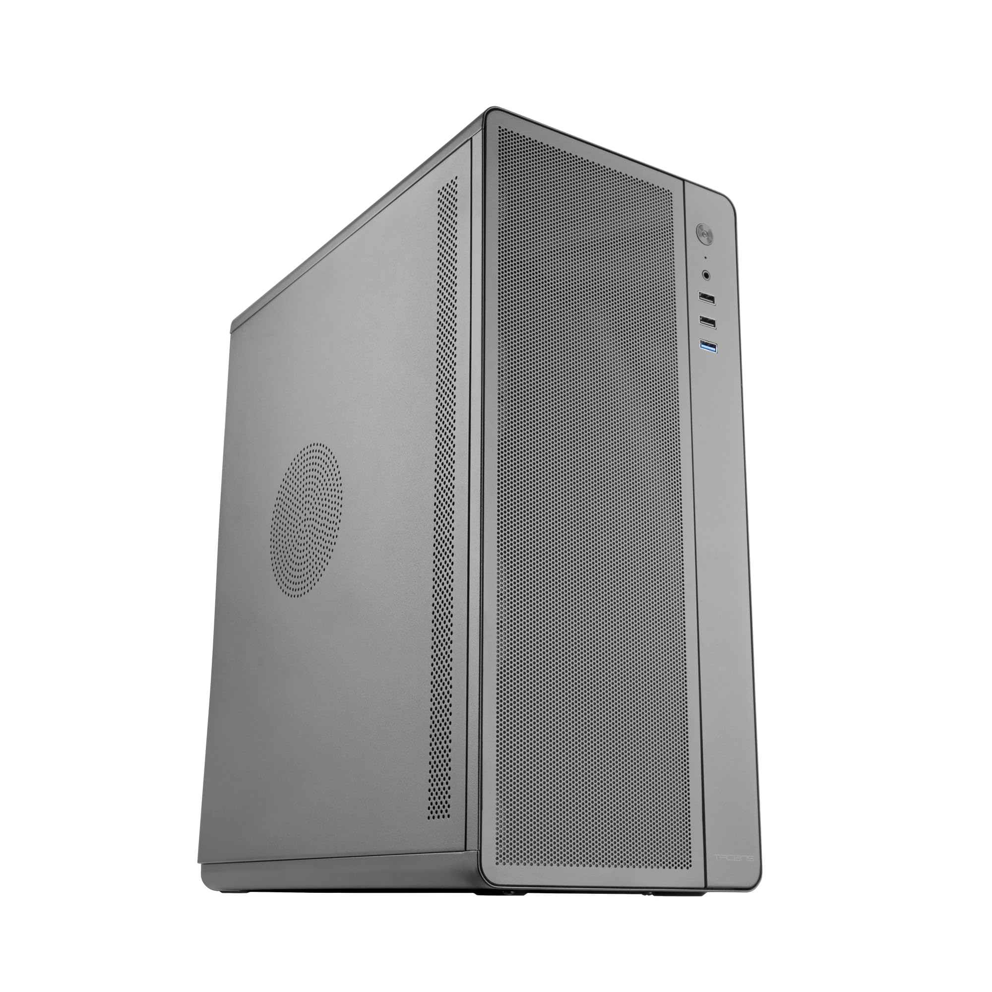 Mars Gaming Tacens AERO, ATX PC Case, Robust Metal Structure with Front Mesh, 1x Ultra-Silent Rear Fan 120mm, Support for up to 3x Front Fans, Gaming Mid Tower, USB 3.0, Black