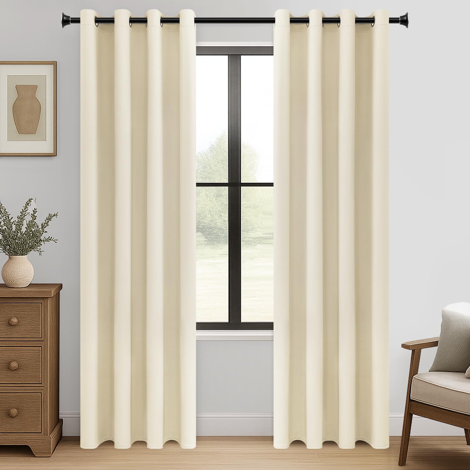 Rideaux occultants thermiques modernes pour hôtels et salons