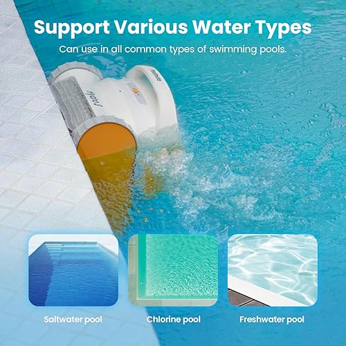 Miniatura 3 de Hydro3 - Limpiador robótico de piscina, aspiradora de piscina inalámbrica de 150 W para piscina enterrada/sobre tierra máximo de 861 a 1070 pies