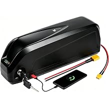 52V15Ah Ebike Battery, Lithium Battery Pack with 30A BMS for 200W-1000W Electric Bike and Motor E-Bike, USB Port,Safe Lock, Led Indicator Light.