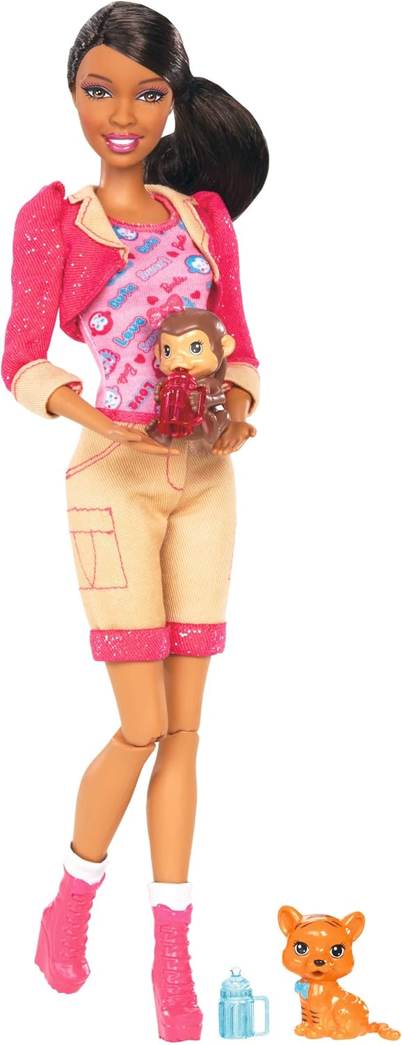 Barbie I Can Be Zoo Keeper African-American Doll