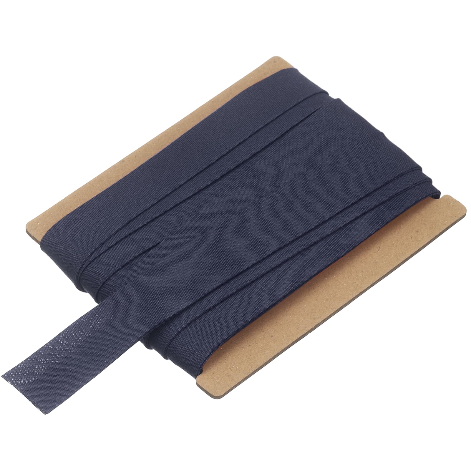 sourcing map 3/4 Inch Double Fold Bias Tape, Polyester Continuous Bulk Bias Tape for Sewing, Seaming Quilting Hemming Binding Crafts (Navy Blue 6 Yards)