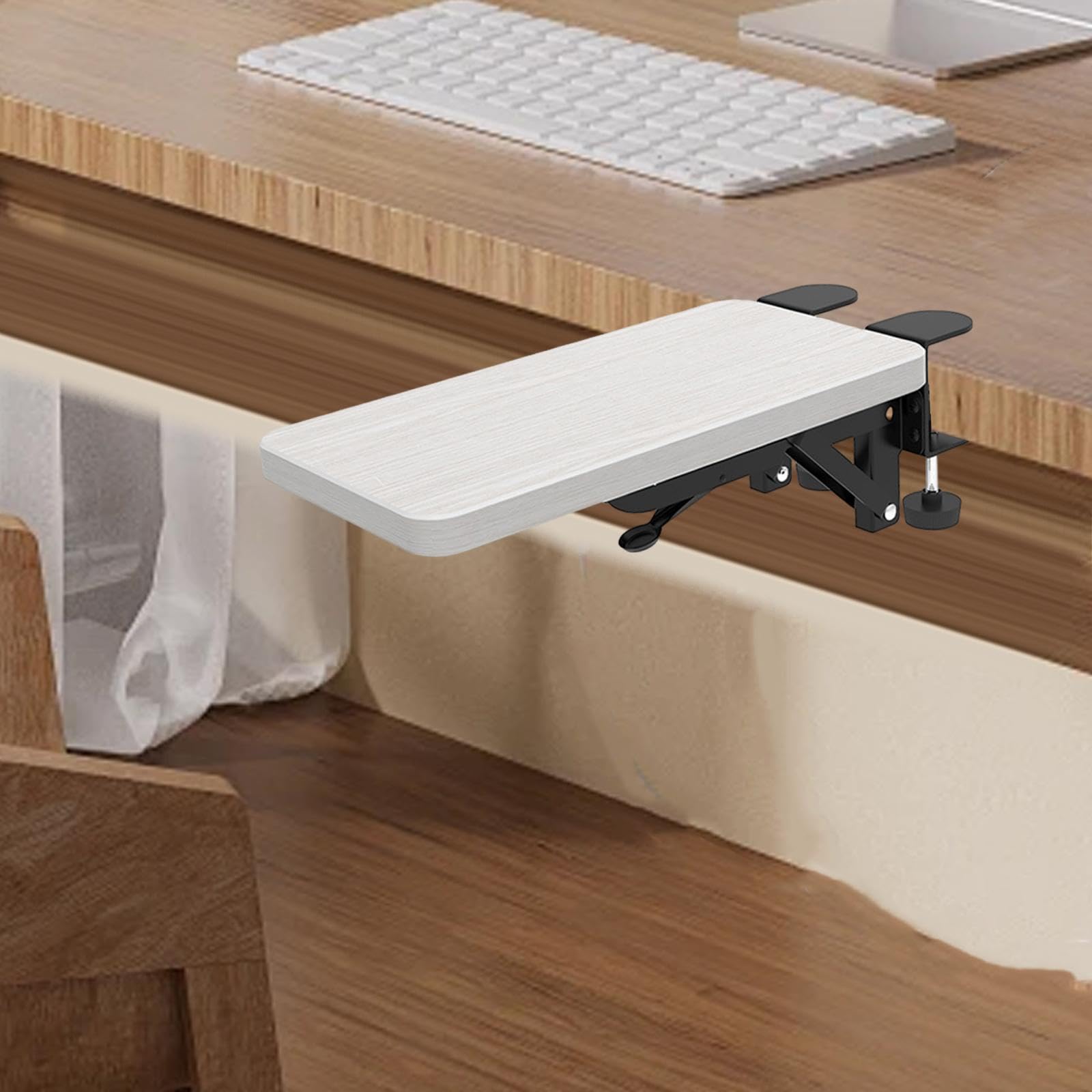 Reposabrazos ergonómico para computadora, Soporte para Silla, cómodo Extensor de Escritorio para computadora, reposamuñecas con reposabrazos Plegable, Plegable, Soporte para