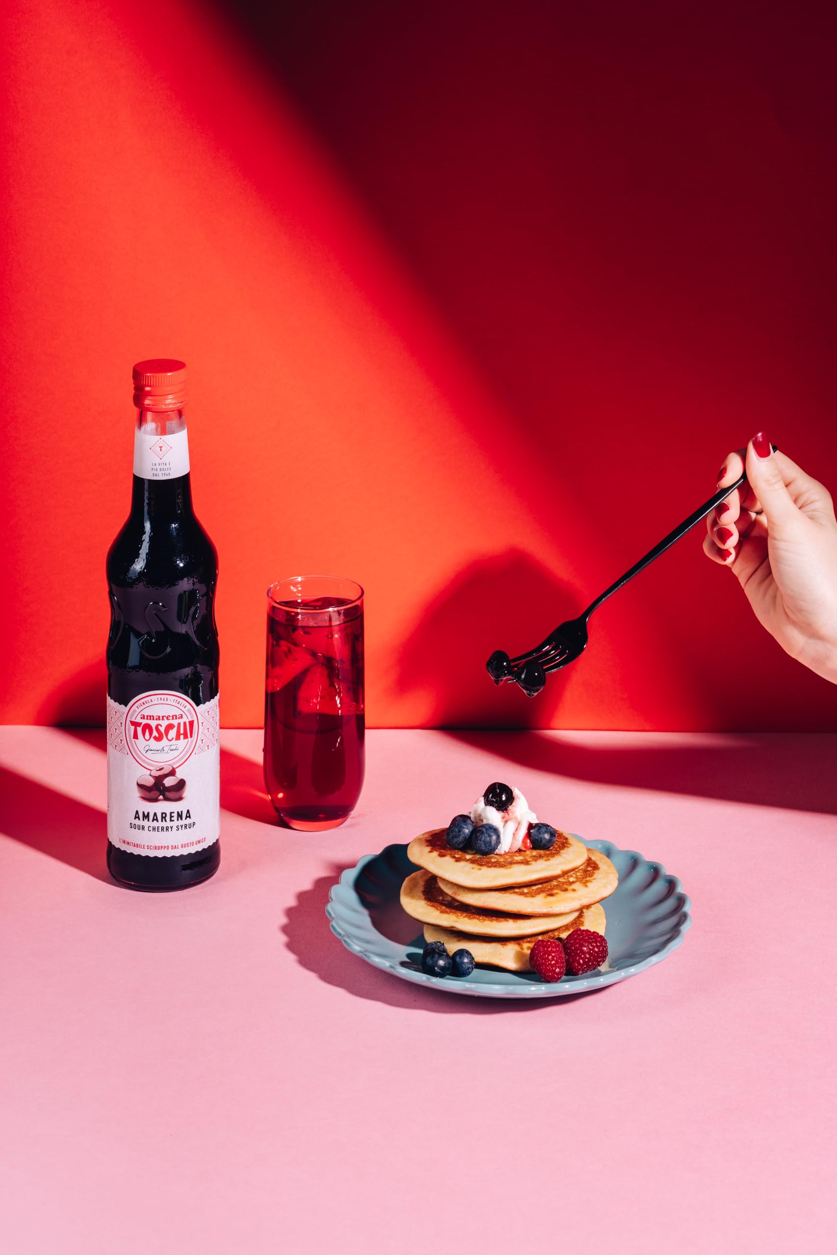 Sciroppi Tradizionali Toschi 740 gr nei gusti: Amarena, Menta, Fragola, Granatina, Limone e Orzata.
