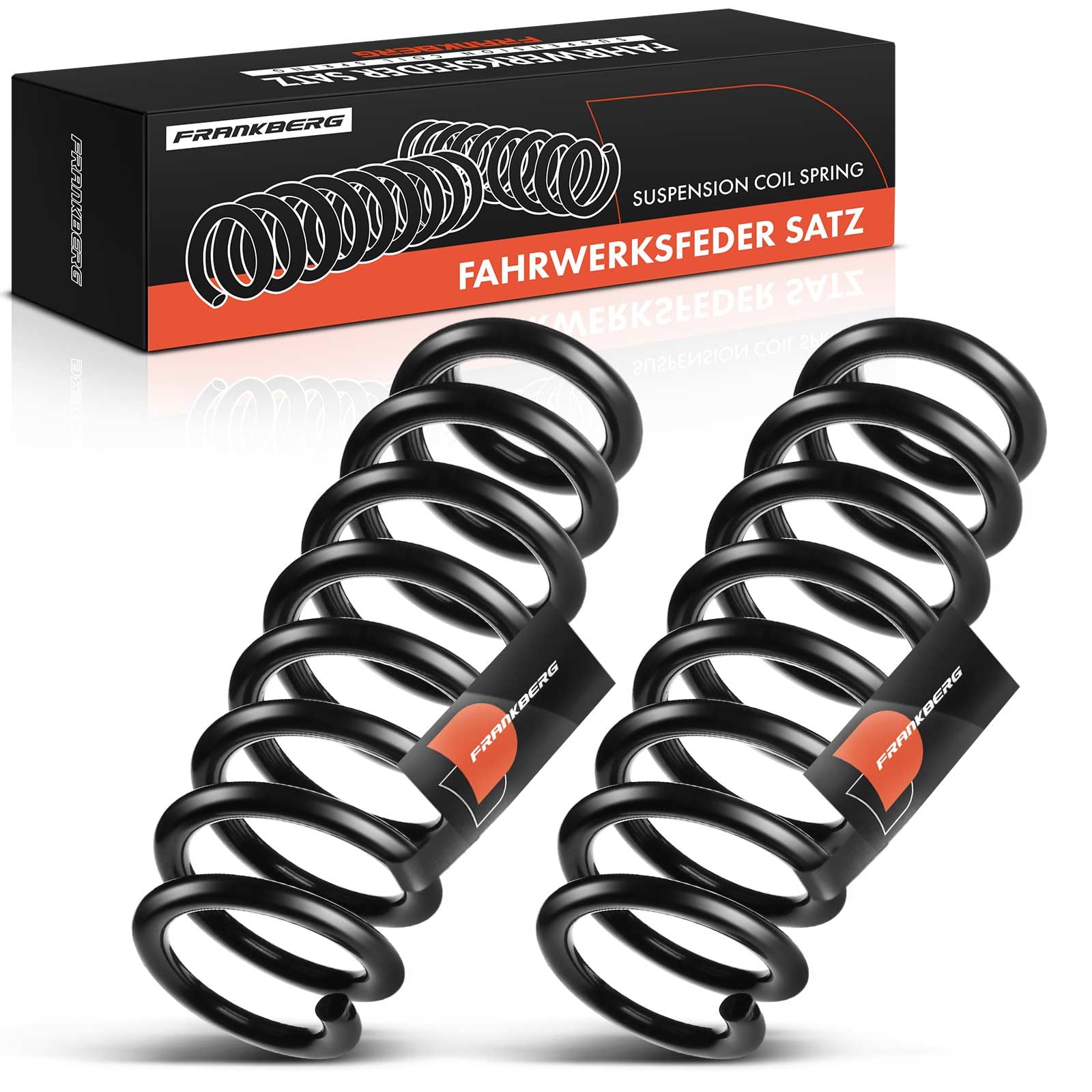 Frankberg 2 muelles de suspensión eje trasero 33536767343 | Compatible con: Serie 3 Coupé E92, Serie 1 E81, Serie 1 Coupé E82, Serie 1 E87