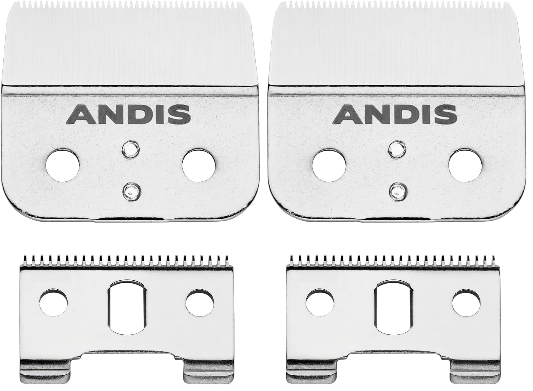 Andis 04604 Outliner II Düzeltici Yedek Bıçak - Paslanmaz ve Karbon Çelikten Yapılmış, Yakın Kesim Kare Bıçak, Keskin Anahatlar ve Tasarımlar için Derin Diş Bıçağı - GO & GTO Düzelticiler için, Gümüş