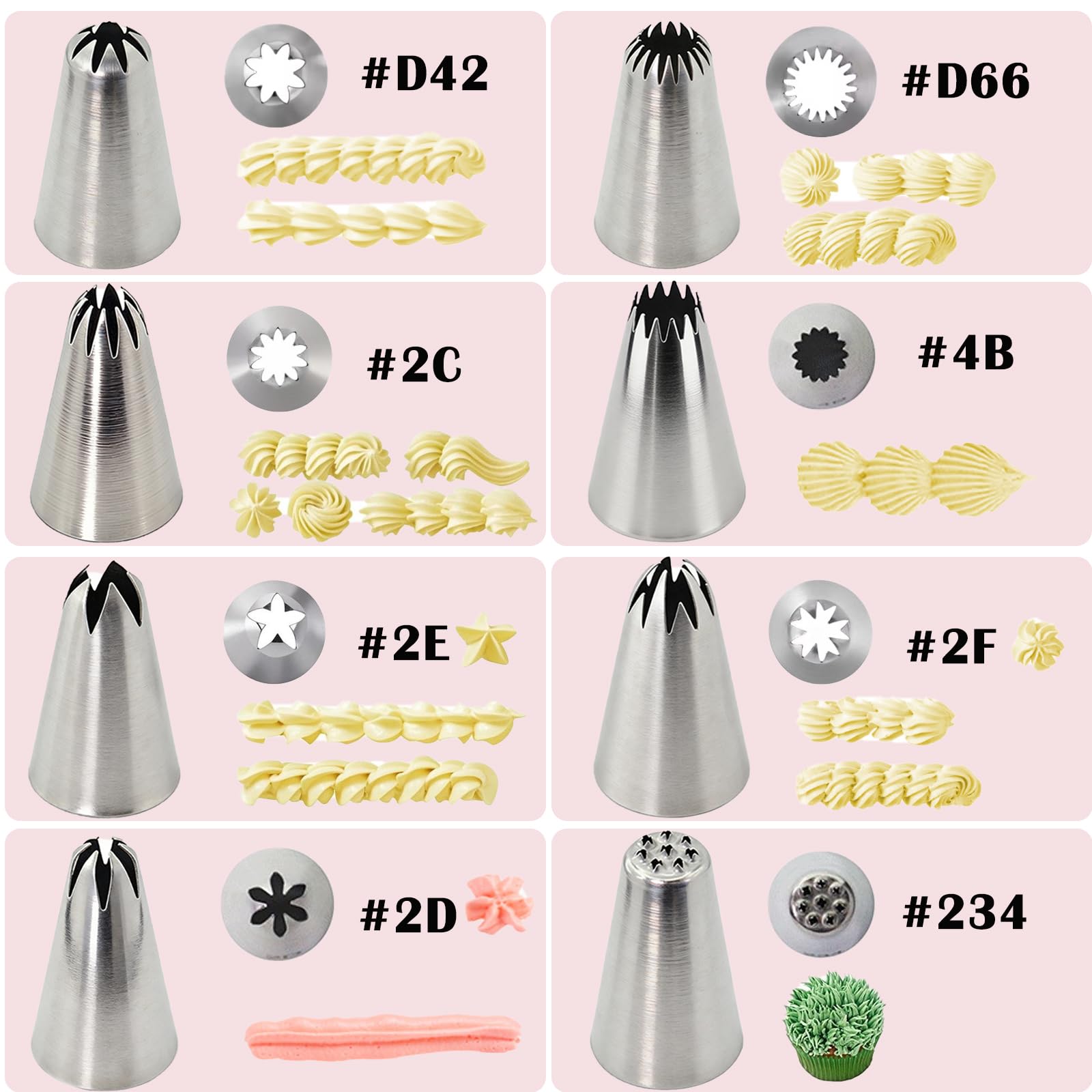 Hendiy 12-teiliges großes Spritztüllen-Set