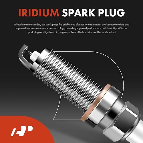 Miniatura 3 de A-Premium Juego de 4 bobinas de encendido y bujías de iridio compatibles con Mercedes-Benz C300, C350e, E300, Sprinter, GLC300, GLC350e, GLA250,