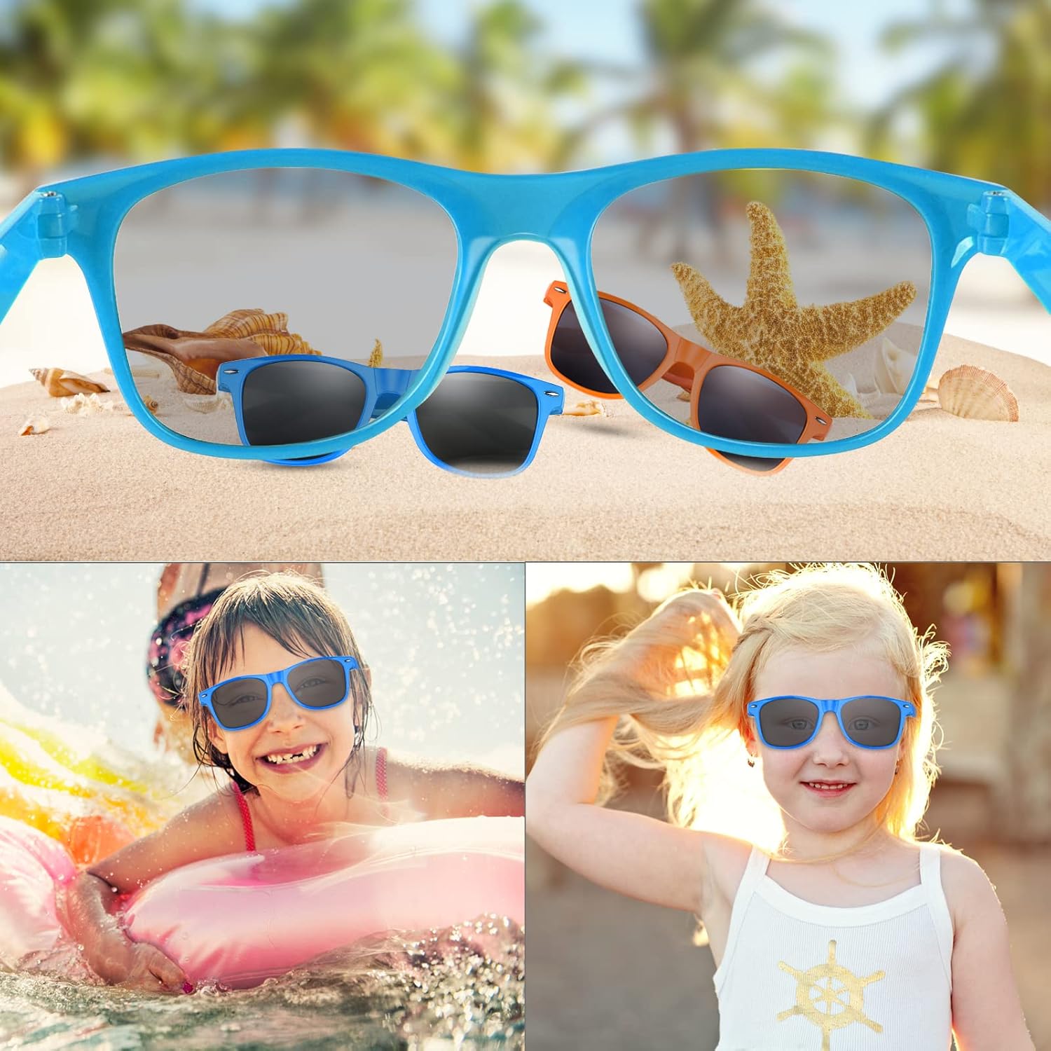 FEPITO Party Sunglasses Kids Sunglasses Bulk for Birthday Party supplies - Image 5