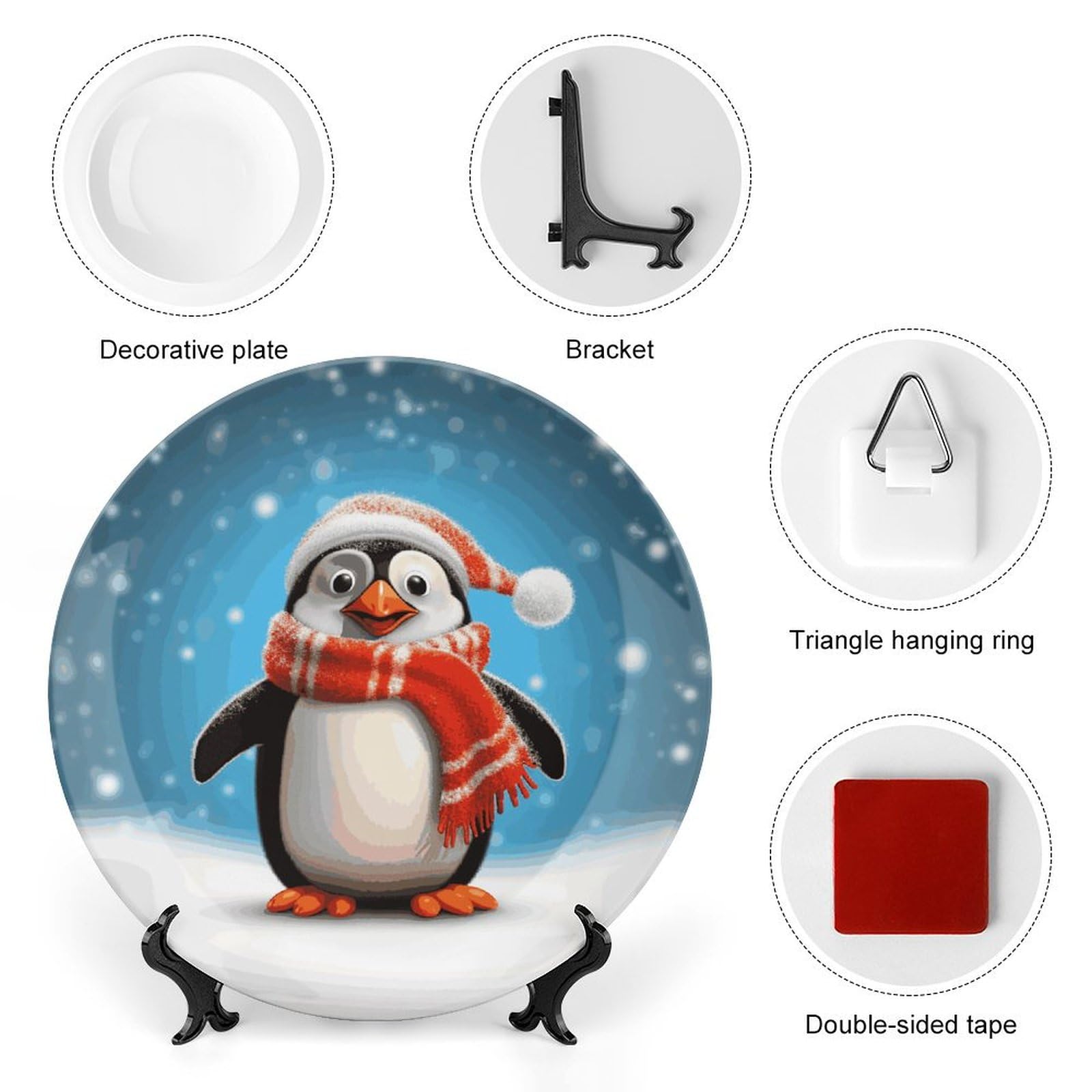 Assiette Décorative Jupiter En Céramique Avec Support - Idée Cadeau Déco Pour Maison Et Bureau