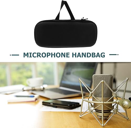 Miniatura 9 de Happyyami Funda de micrófono inalámbrico para micrófono portátil, carcasa dura, almacenamiento de bolso para proyector, funda de micrófono,