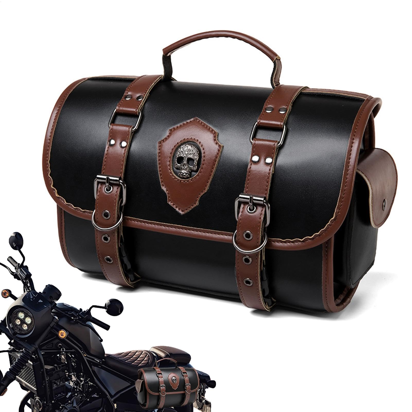 Borsa degli attrezzi per moto, borsa per attrezzi da equitazione, multiuso per telaio laterale, scooter elettrico, sedile posteriore