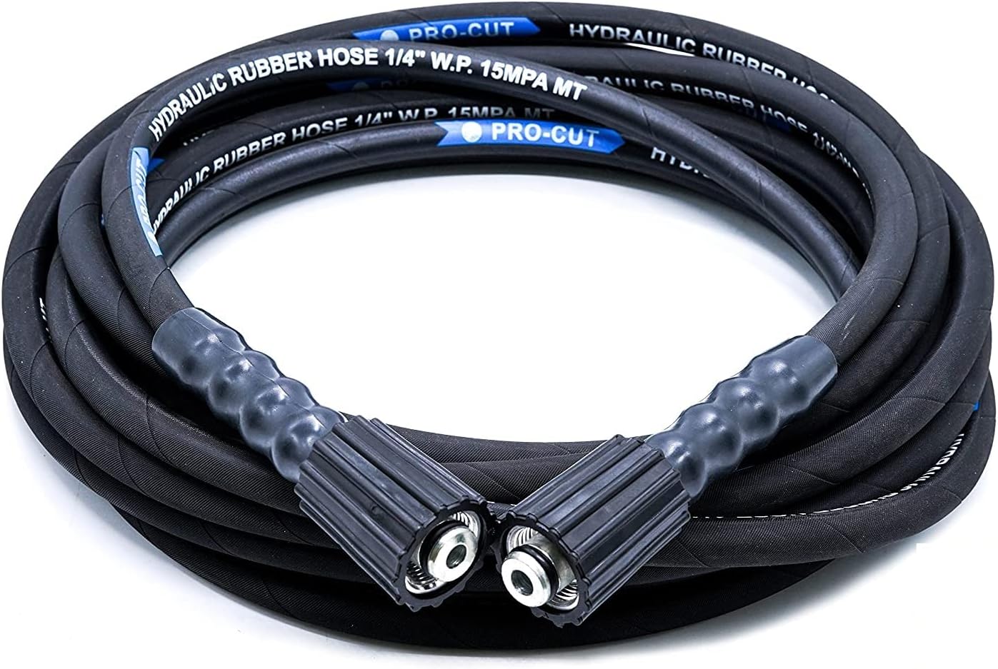 Pressure Washer Hose Pipe Upto 2750 PSI Black Insaid Steel Mesh Molded Compatible For Pressure Washer Motares (7 Metar)
