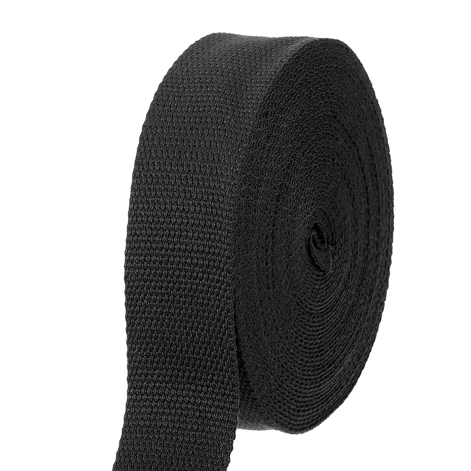 sourcing map Cotton Webbing 1.5 Inch 11 Yard Polyester Cotton Weave Webbing Strap Twill Tape Ribbon for Arts and Crafts Webbing Tote Bag Handles Cloth Belt Making Outdoor Supplies, Black