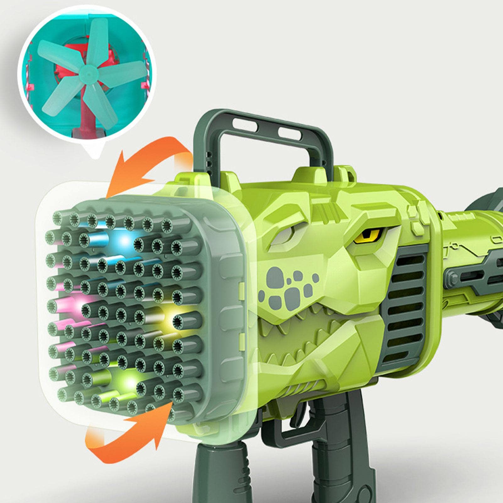 Amazon.co.jp: 自動バブルガン シャボン玉 ガトリング バブル