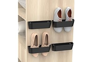 4-Pack Shoe Wall Rack Organizer