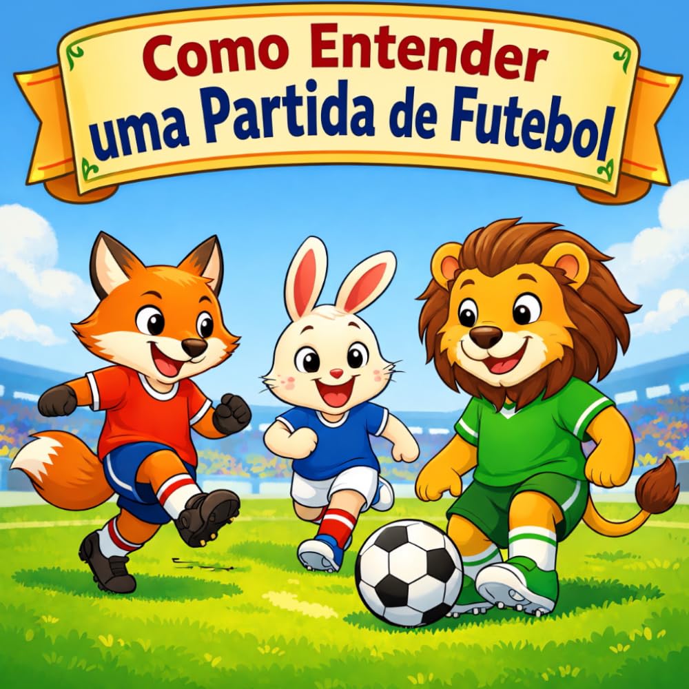 Como Entender uma Partida de Futebol: Um Guia Ilustrado das Regras do Futebol para Crianças e Iniciantes (Copa do Mundo e Futebol para Crianças)