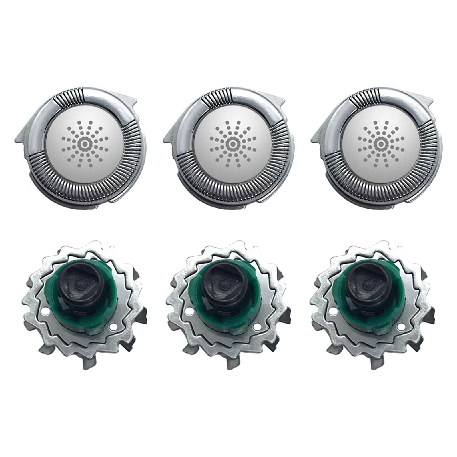 Set of 3 Replacement shaving heads RQ11 for Phi&lips Norel&co 1150x 1160x 1180x shaver