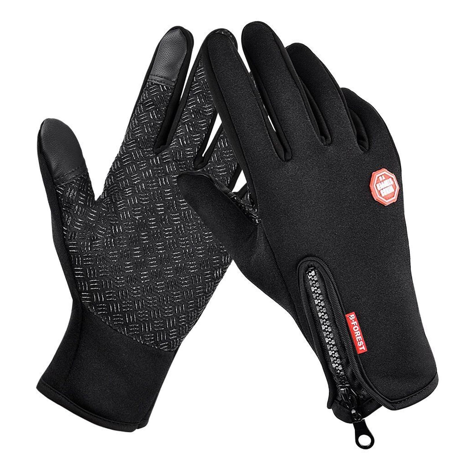 VAKKI Gloves Men, Thermal Gloves Fashion Touch Screen Gloves Winter Waterproof Gloves Adjustable Full Finger Sports Gloves for Cycling, Driving, Camping, Hiking, Fishing…