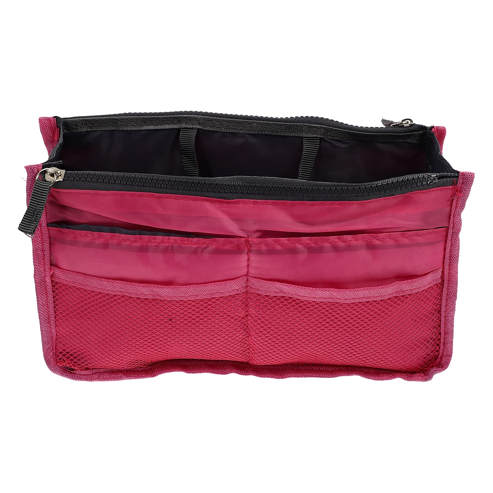 CabilockCabilock Rosy Travel Toiletry Bag Handbag Purse Organizer Insert Inside Tote Pocketbook Makeup Bag Organizer for Handbag Tote Hobo Bag Storage Purse Women