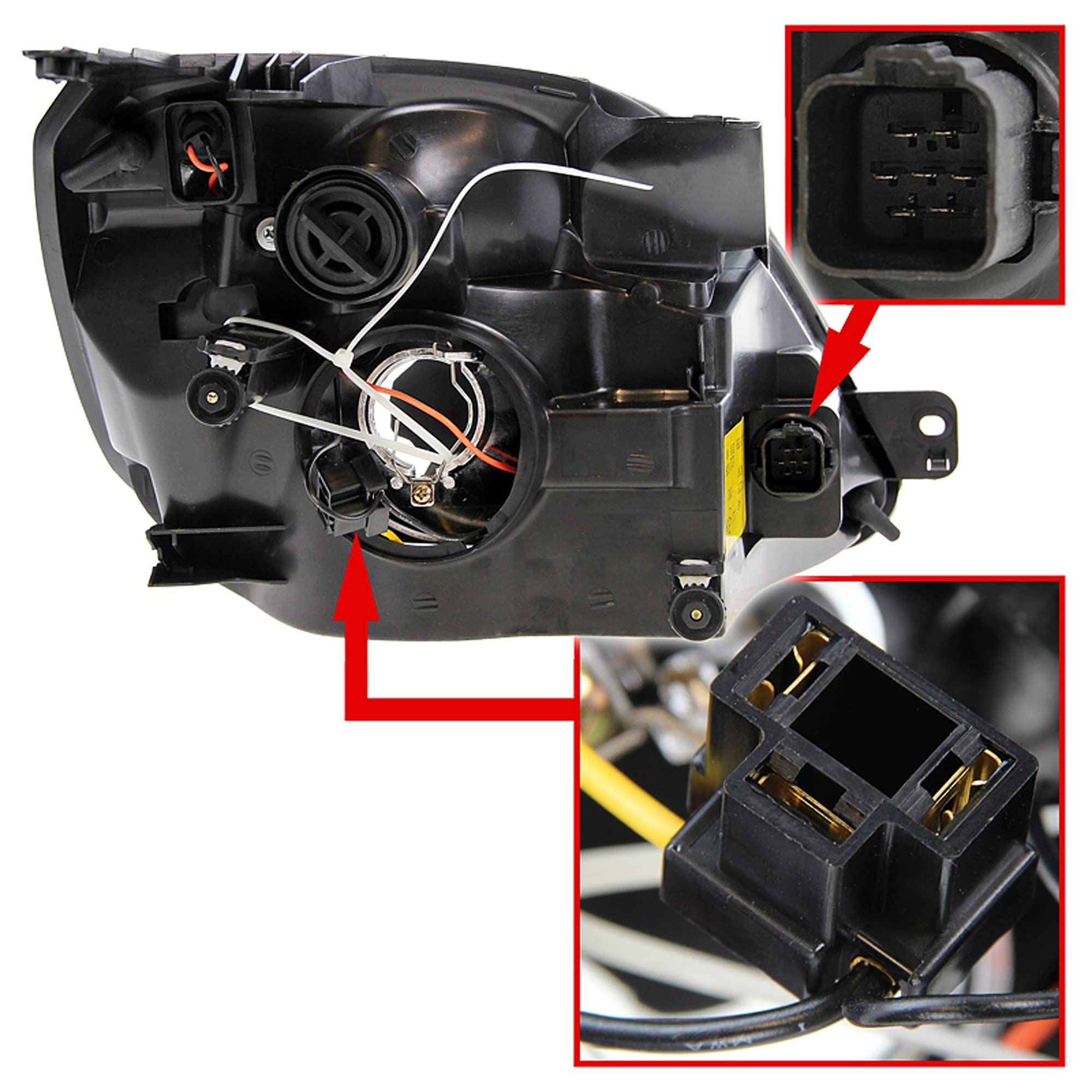 Frankberg 2x Braccio di controllo + 2x Testa del Tirante + 2x Asta di accoppiamento Compatibile con 2 DY Fiesta V JD JH Fusion JU Replace# 2N11 3051 AE,2S6J 3289 AC