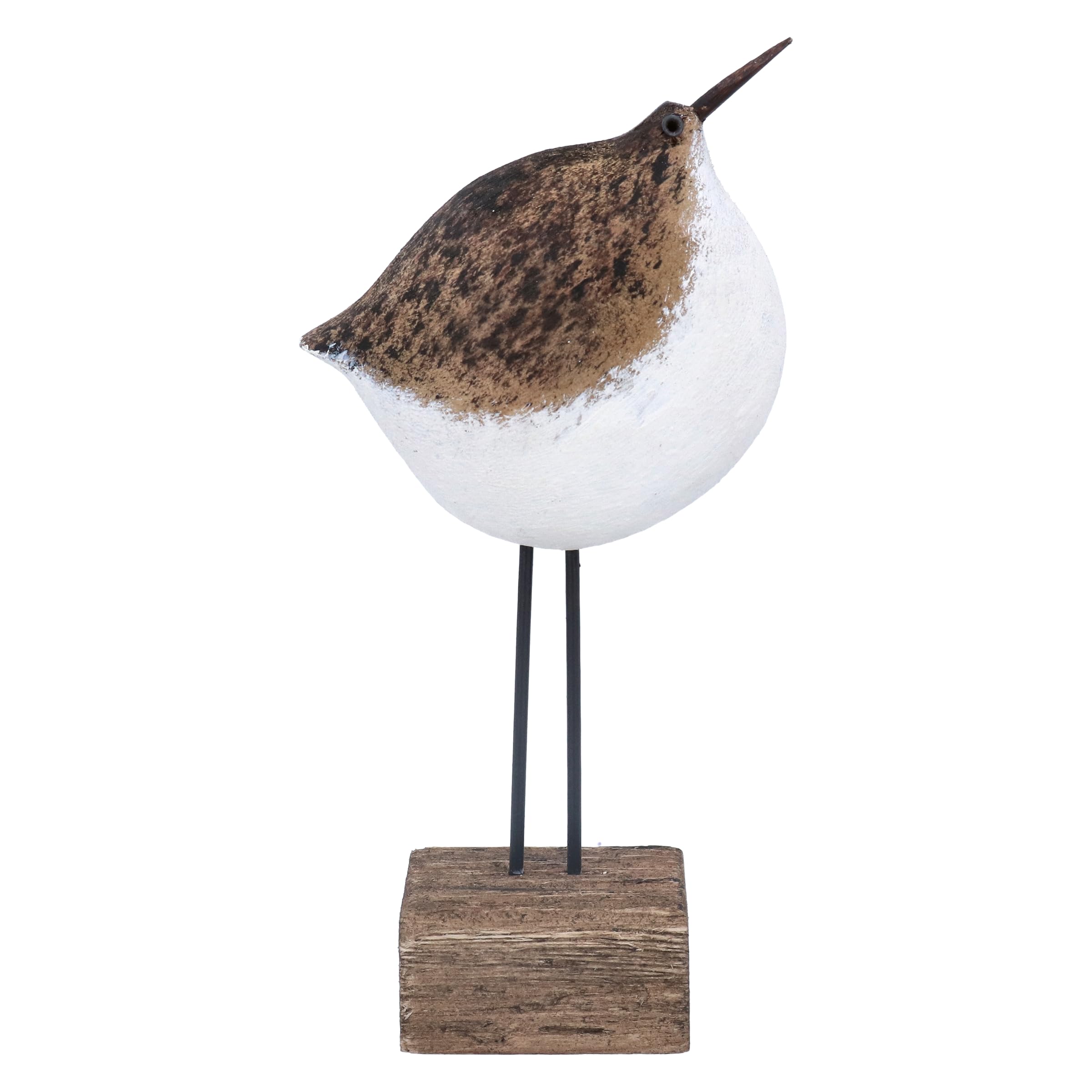 Gisela Graham Brown Wooden Standing Sandpiper Bird Ornament