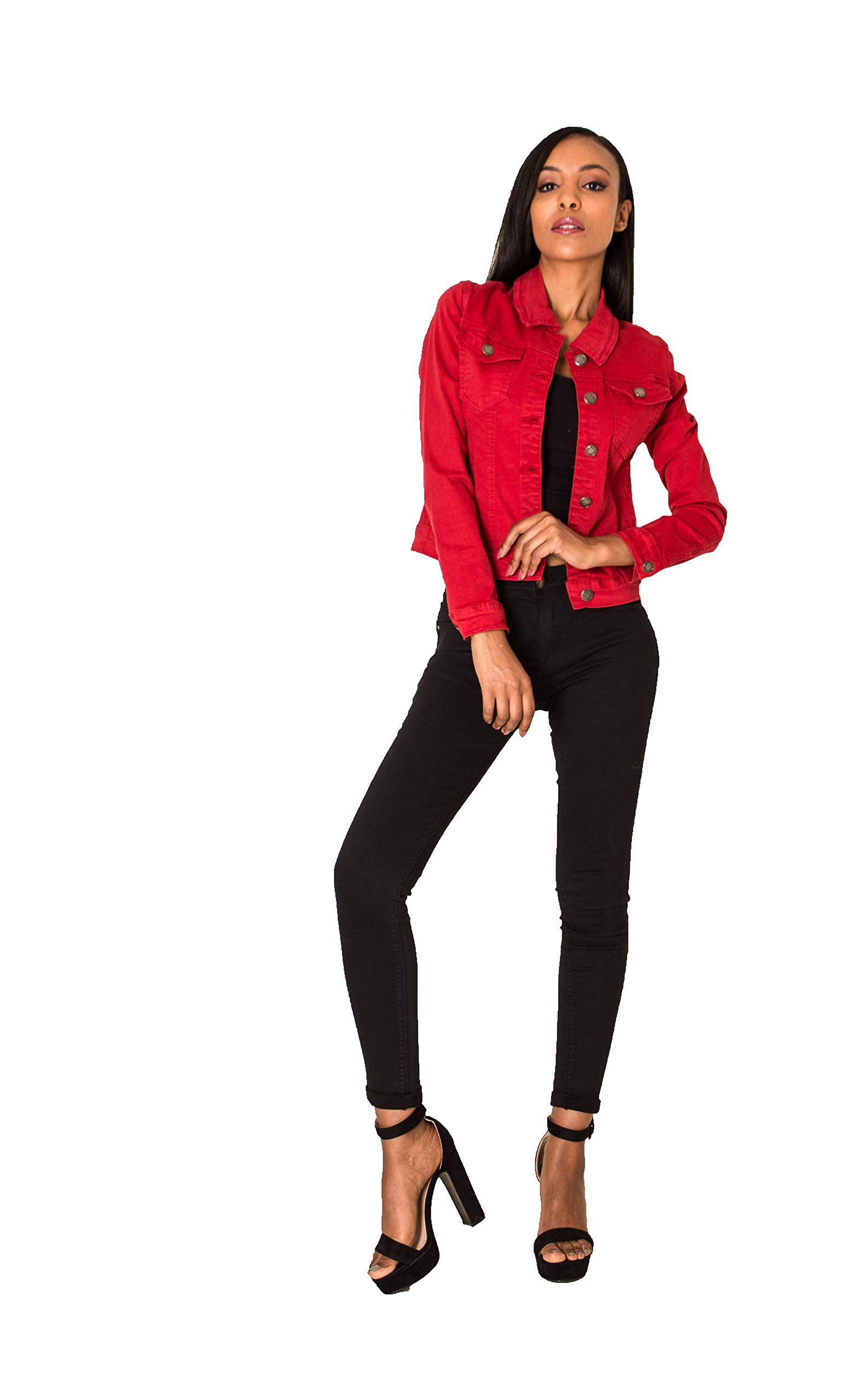 Crazy Age Damen Jeansjacke Blazer Übergangsjacke Sommer Jacke