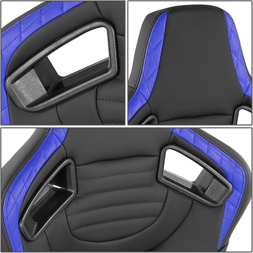 Miniatura 3 de DNA MOTORING Asientos universales reclinables con deslizadores de montaje inferior, 21 pulgadas de ancho x 22 pulgadas de profundidad x 38 pulgadas