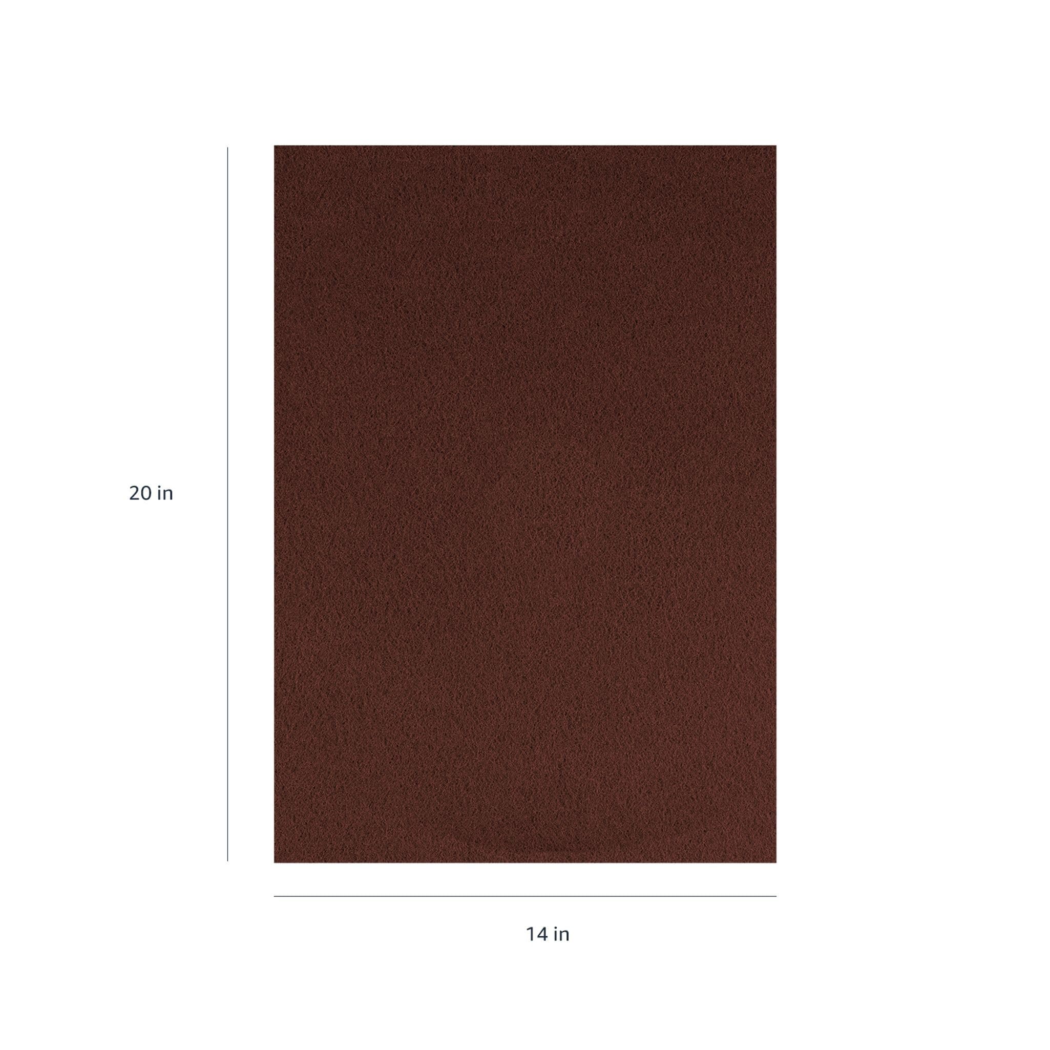 Americo Manufacturing 42071420 - Almohadilla de suelo EcoPrep sin químicos (10 unidades), color granate