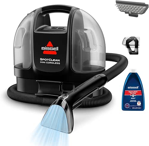 Bissell SpotClean Mini Shampouineuse sans Fil, Nettoyeur Tapis Portable, Idéal