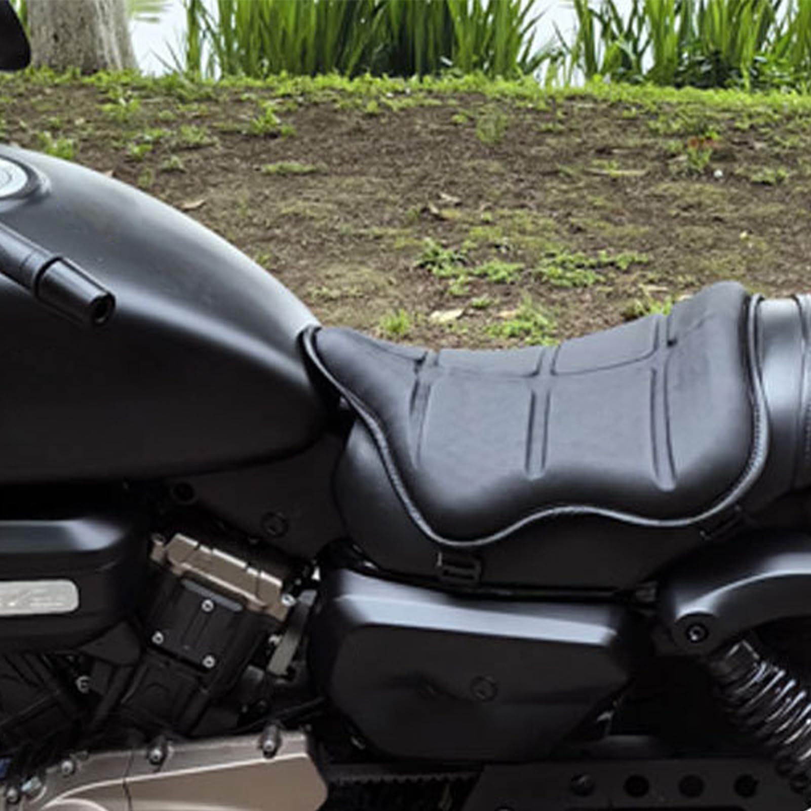 Podkładka Do Siedzenia Motocykla Wygodna Mata Ze Skóry PU | Oddychająca Amortyzująca Wkładka Motocyklowa Dla Dorosłych Początkujących Na Długie Jazdy W Terenie I Mieście
